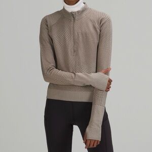 Lululemon Rest Less Cropped Half Zip Pullover